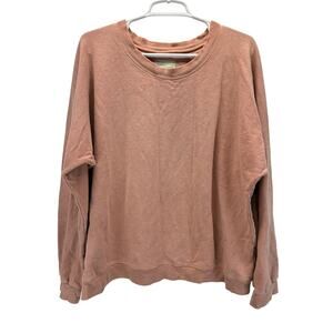 Aliya Wanek Tig Sweatshirt Rose Pink One Size Comfy Cozy